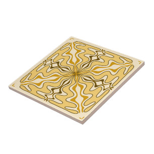 Retro 60s 70s California Nouveau Spanish  Ceramic Tile