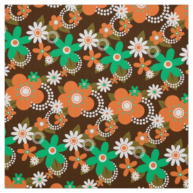 retro 60s 70s flower fabric v2 (Swatch)