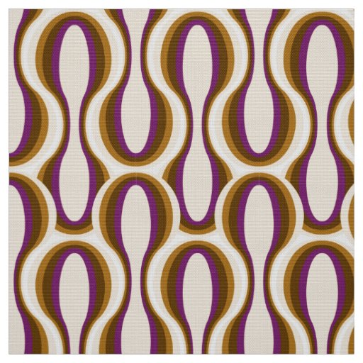 Retro 60s 70s pattern styled fabric