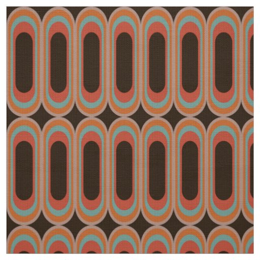 Retro 60s 70s pattern styled fabric
