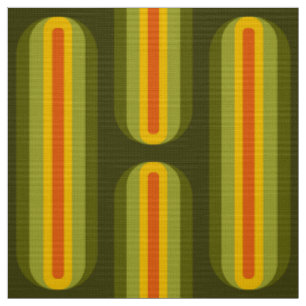 Retro 60s 70s pattern styled fabric
