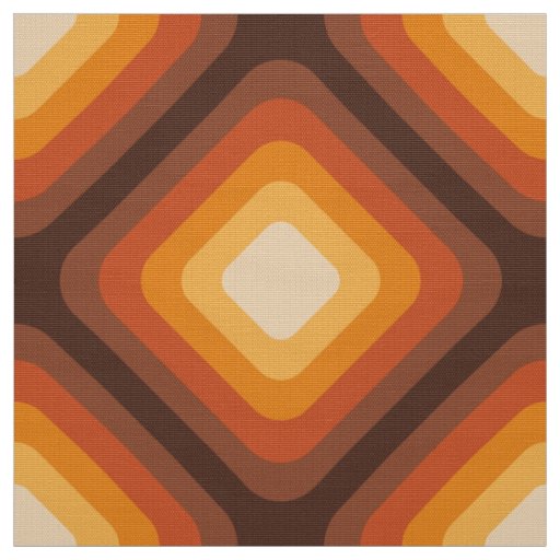 Retro 60s 70s pattern styled fabric