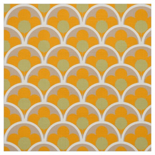 Retro 60s 70s pattern styled fabric