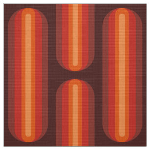 Retro 60s 70s pattern styled fabric