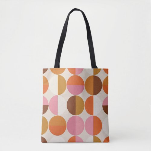 Retro 60s _ 70s style with a rainbow hippie sun in tote bag
