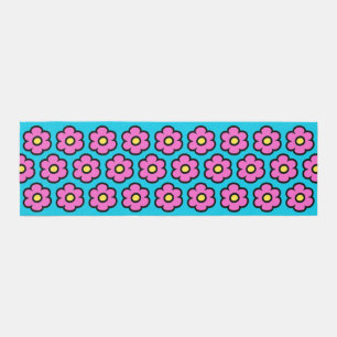 Retro 60s Groovy Flower Pattern Flowers Outdoor Rug