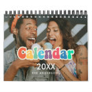 Retro 60s Hippie Fun family photo 2022 Calendar Retro 60s Hippie Fun family photo 2022 Calendar