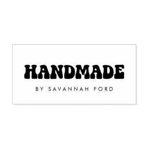 Retro 60s Hippie Fun Handmade Self-inking Stamp