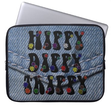 Retro 60s Hippy Dippy Trippy Laptop Sleeve