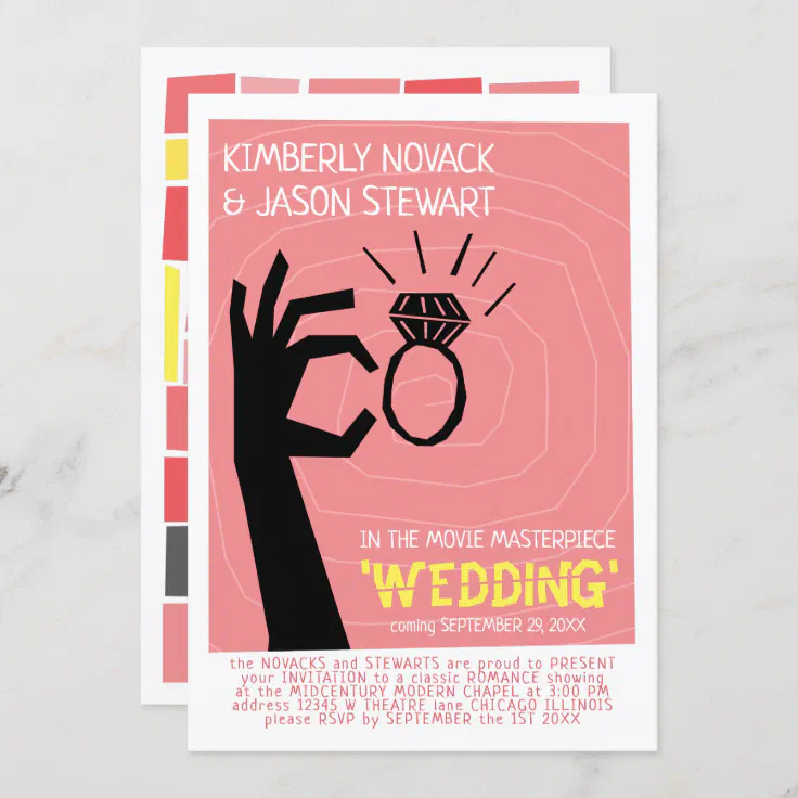 wedding invitation movie poster