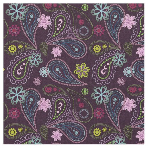 Retro 60's Paisley  DIY Mask Fabric