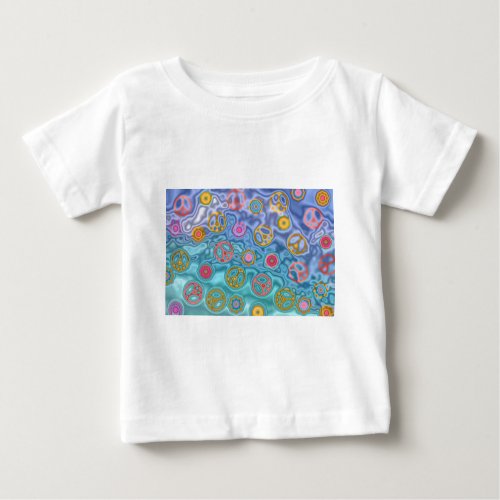 Retro 60s Peaceful Ocean Waves Apparel Gifts Baby T_Shirt