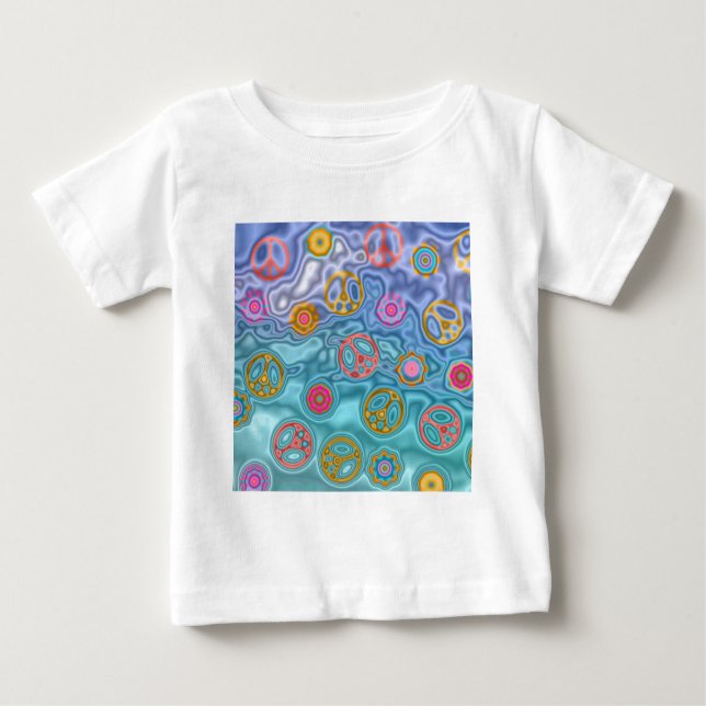 Retro 60s Peaceful Ocean Waves Apparel Gifts Baby T-Shirt (Front)