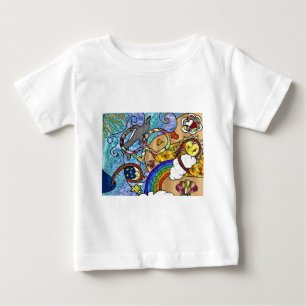 Retro 60s Psychedelic At The Beach Gifts Apparel Baby T-Shirt