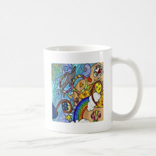 Retro 60s Psychedelic At The Beach Gifts Apparel Coffee Mug