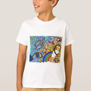 Retro 60s Psychedelic At The Beach Gifts Apparel T-Shirt
