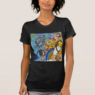 Retro 60s Psychedelic At The Beach Gifts Apparel T-Shirt