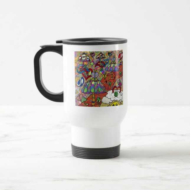Retro 60s Psychedelic Magic Mushroom Mug (Left)