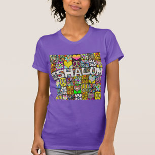 Retro 60s Psychedelic Shalom LOVE T-Shirt