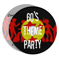 Retro 60's Theme Party Invitation