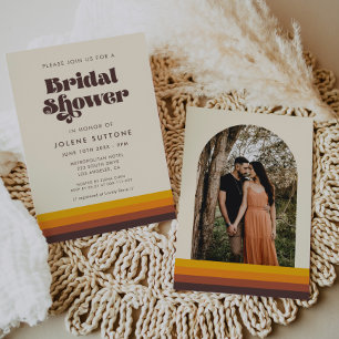 Retro 60s Vintage Bridal Shower Invitation