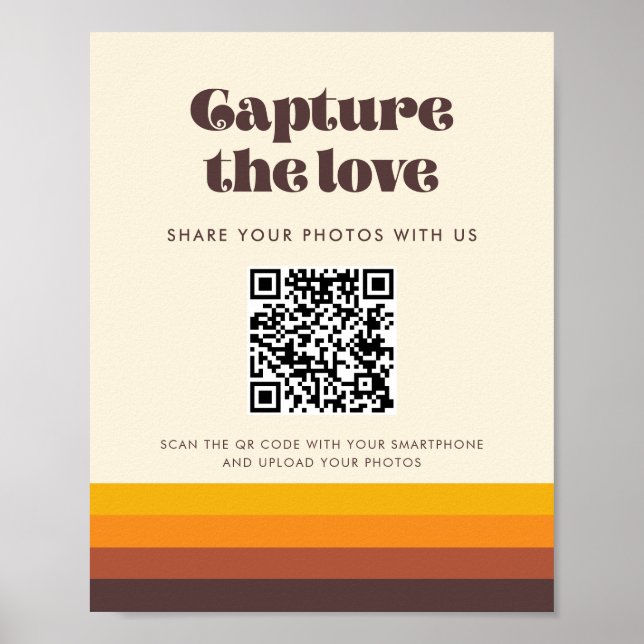 Retro 60s Vintage Capture the love sign (Front)