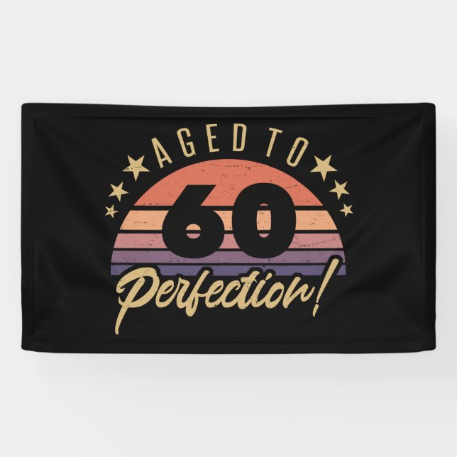 Retro 60th Birthday Humor Banner (Horizontal)