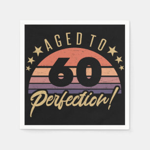 Retro 60th Birthday Humor Napkins