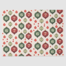 Retro “67” Christmas Ornament Tissue Paper