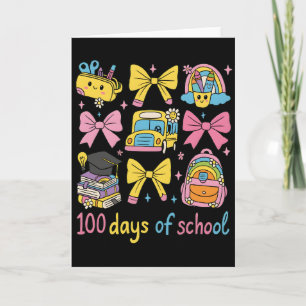 Retro 67 Days Of School Pastel Pencil Student Card