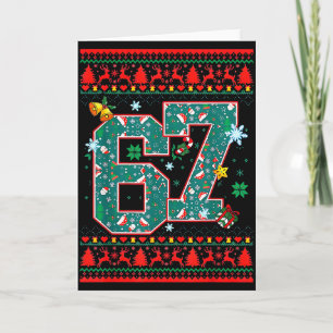 Retro 67 Six Seven Christmas Shirt Meme Card