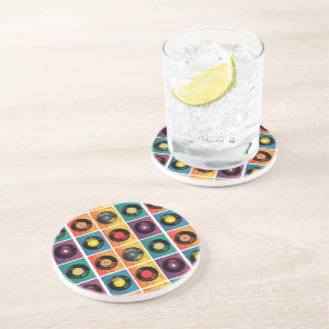 Retro 70s 60s Vinyl Record Album Coaster