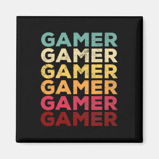 Retro 70s 80s 90s Video Game Men Boys Gift Vintage Magnet