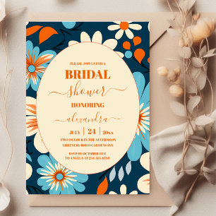 Retro 70s Bridal Shower Invitation