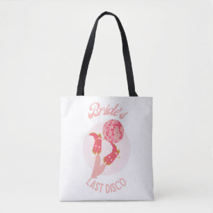 Retro 70s Bride’s Last Disco Bachelorette Party Tote Bag
