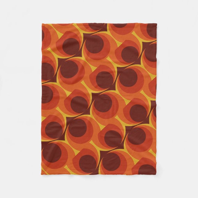 Retro / 70s Chic Fleece Blanket (Front)