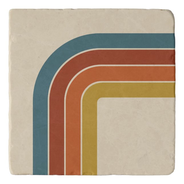Retro 70s Curve Trivet (Front)
