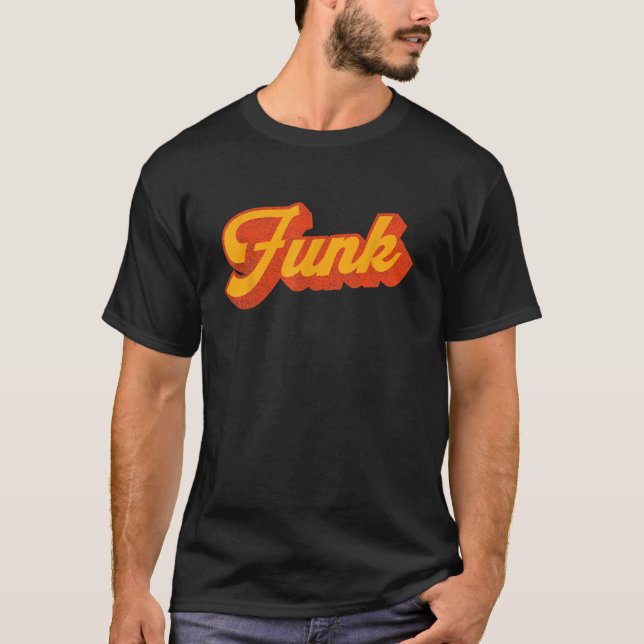 Retro 70s Funk Music T-Shirt (Front)