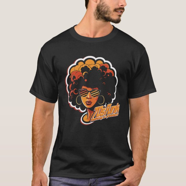 Retro 70s Funk Music T Shirt (Front)