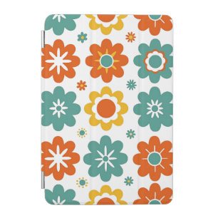 Retro 70s Geometric Flower Power Boho iPad Mini Cover