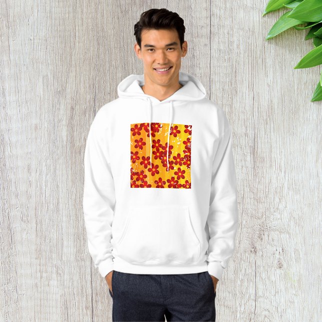 Retro 70s Groovy Floral Pattern Hoodie (Creator Uploaded)