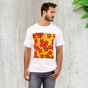 Retro 70s Groovy Floral Pattern T-Shirt