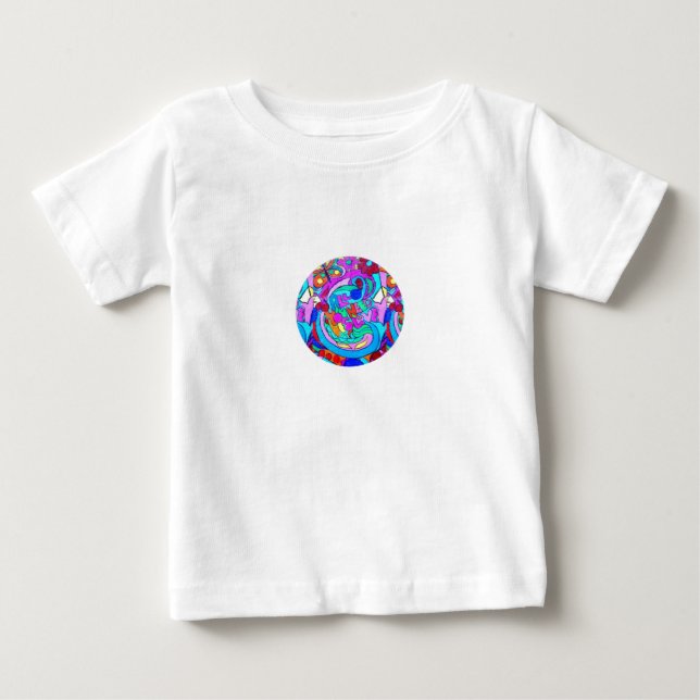 retro 70's groovy love baby T-Shirt (Front)