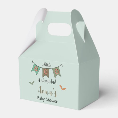 Retro 70s Halloween Baby Shower Little Boo Favor Boxes