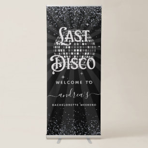 Retro 70s Last Disco Bachelorette Party Weekend Retractable Banner