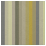 Retro 70s Mustard &amp; Olive Stripes Fabric