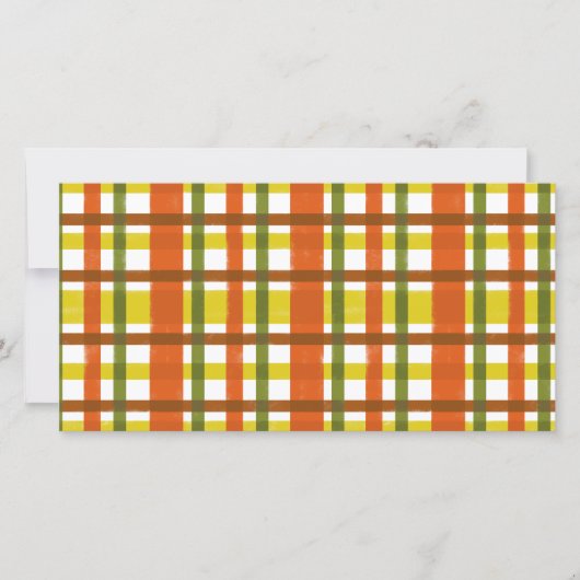 Retro 70s Orange Yellow Plaid (Front)