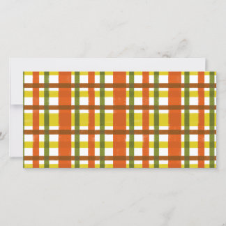 Retro 70s Orange Yellow Plaid