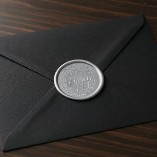 Retro 70's Party Disco Ball Sparkle Glam Wedding Wax Seal Sticker