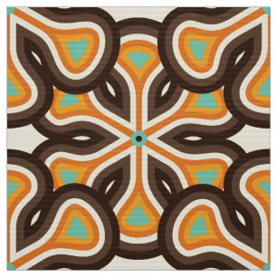 retro 70s pattern fabric